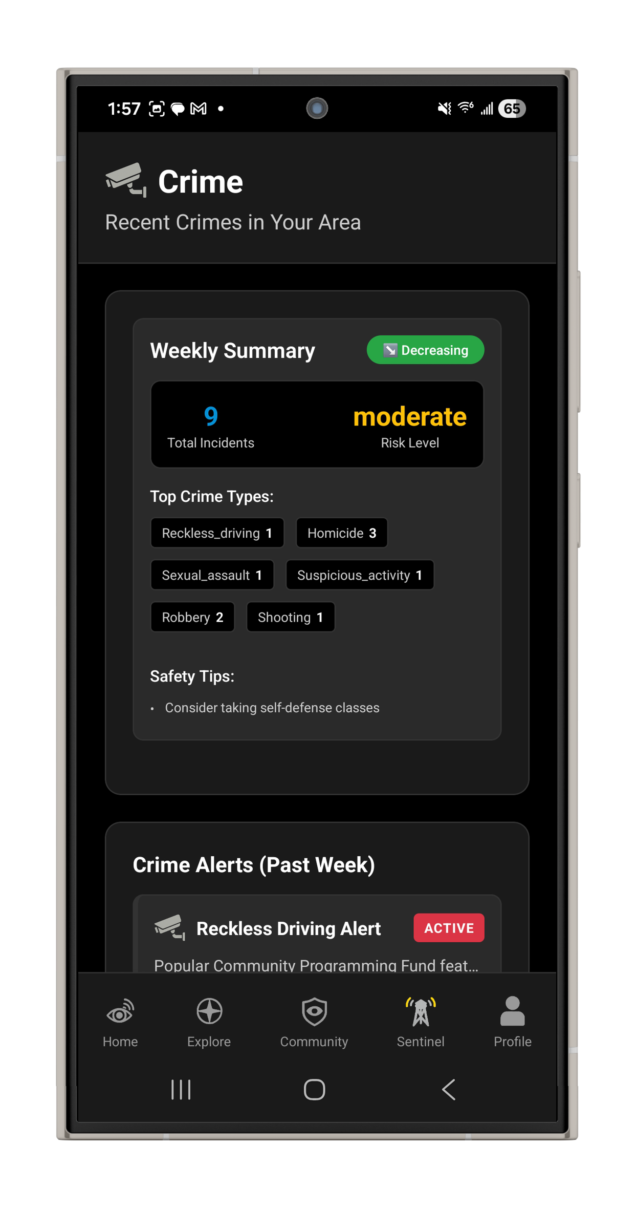 Crime intelligence preview